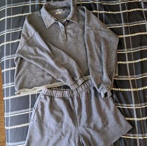 Aerie cropped polo set